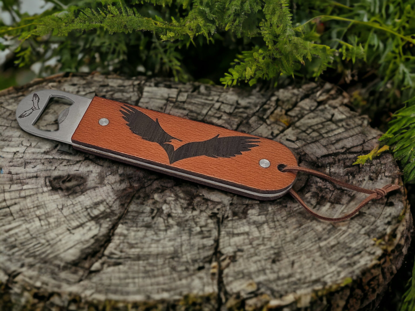Rainforest Studios - Custom Eagle Inlaid Bottle Opener