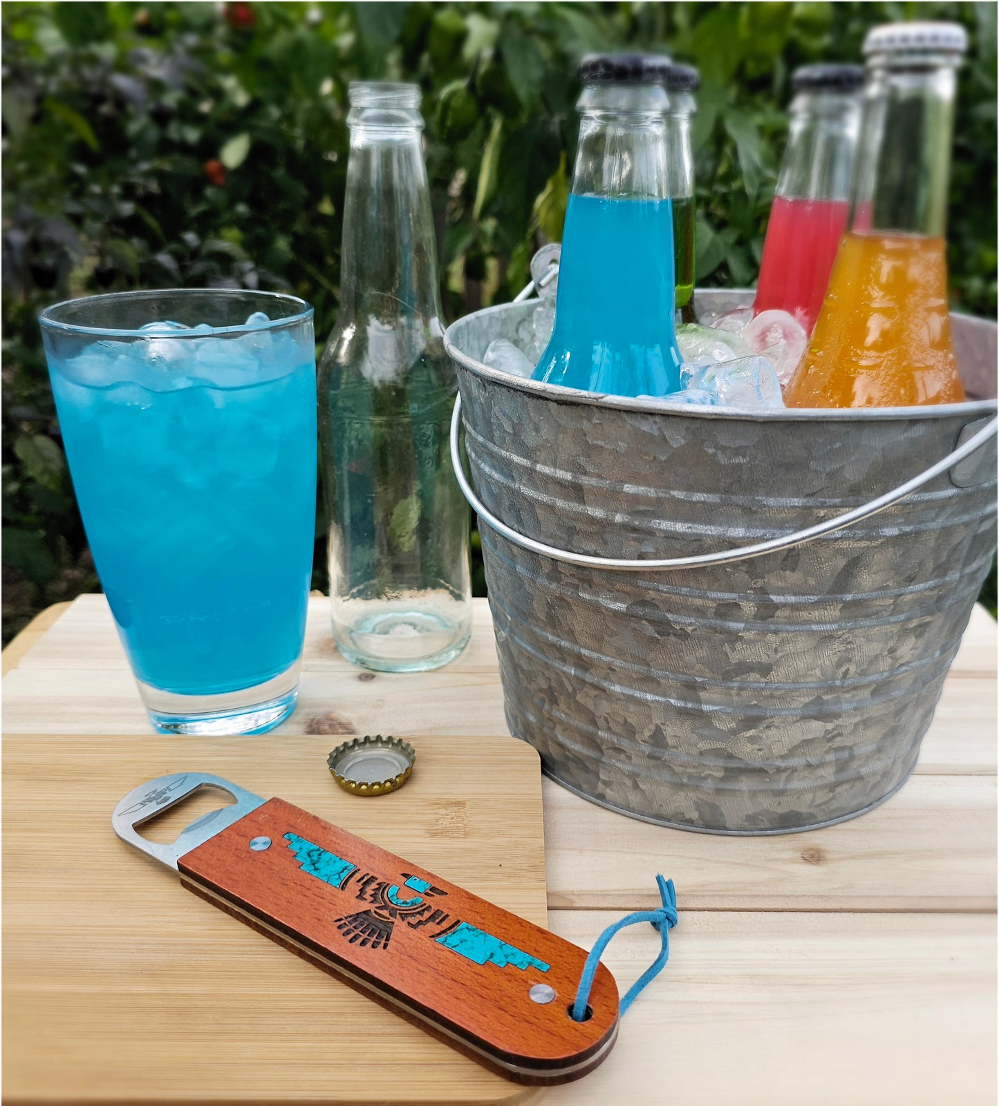 Custom Thunderbird Acrylic Inlaid Bottle Opener||Great addition to any bar, kitchen, or as a unique gift.