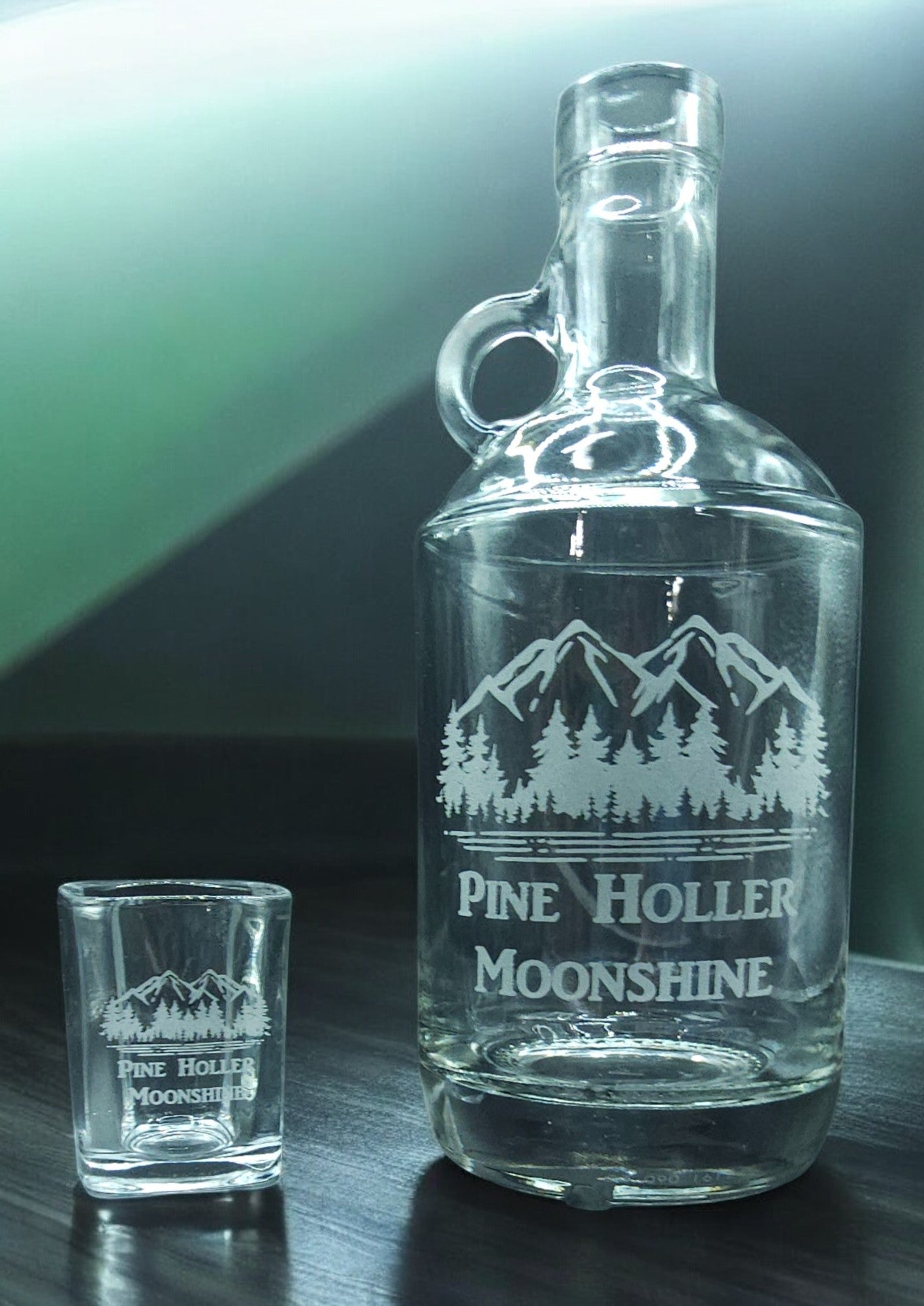 Matching Shot Glasses for your Custom Glass Moonshine Jug