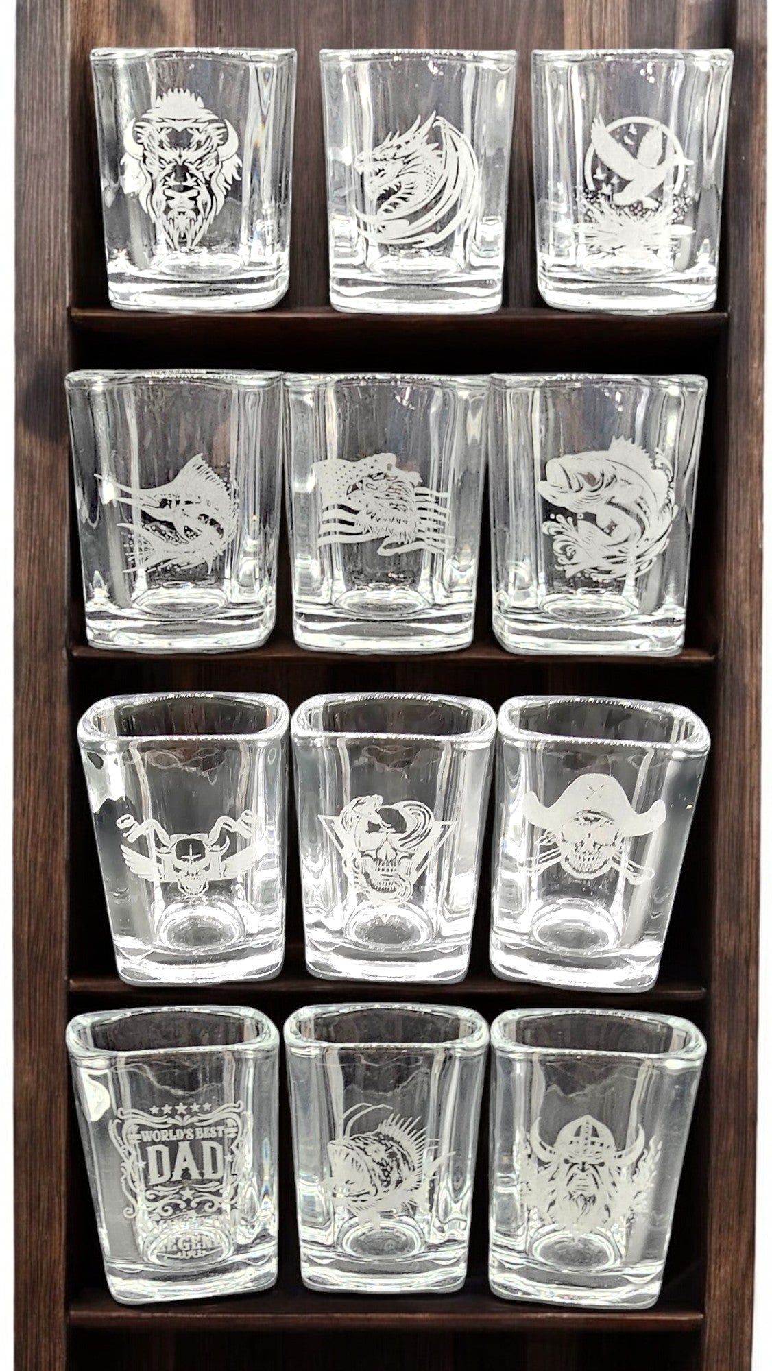 Matching Shot Glasses for your Custom Glass Moonshine Jug